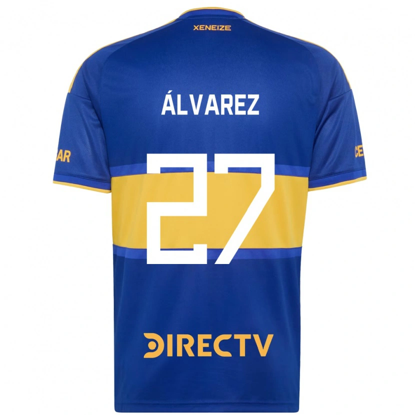 Danxen Heren Violeta Álvarez #27 Koninklijk Blauw Geel Thuisshirt Thuistenue 2026/27 T-Shirt