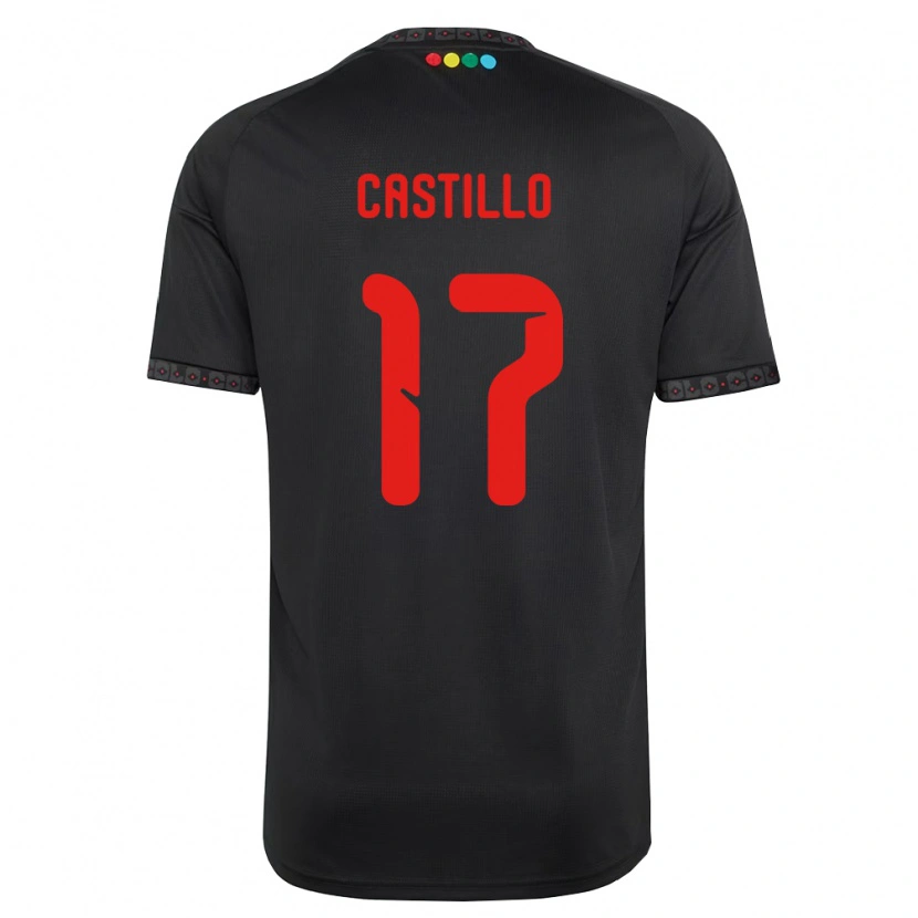 Danxen Heren Fabián Castillo #17 Zwart Rood Uitshirt Uittenue 2026/27 T-Shirt