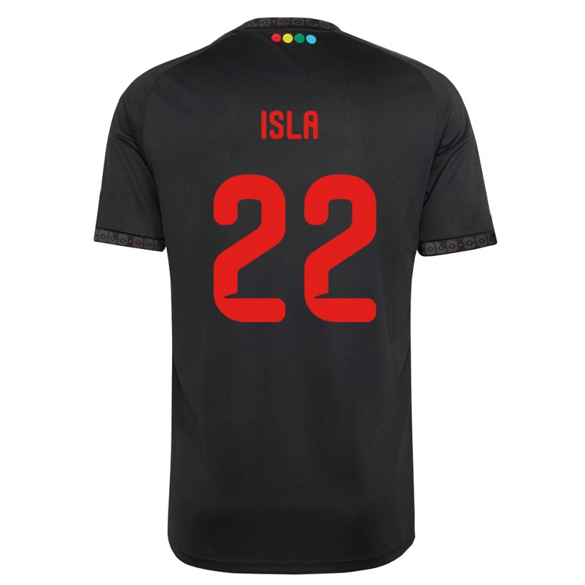 Danxen Heren Mauricio Isla #22 Zwart Rood Uitshirt Uittenue 2026/27 T-Shirt