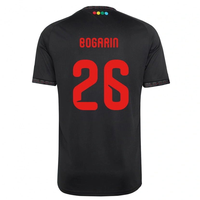Danxen Heren Dahiana Bogarín #26 Zwart Rood Uitshirt Uittenue 2026/27 T-Shirt