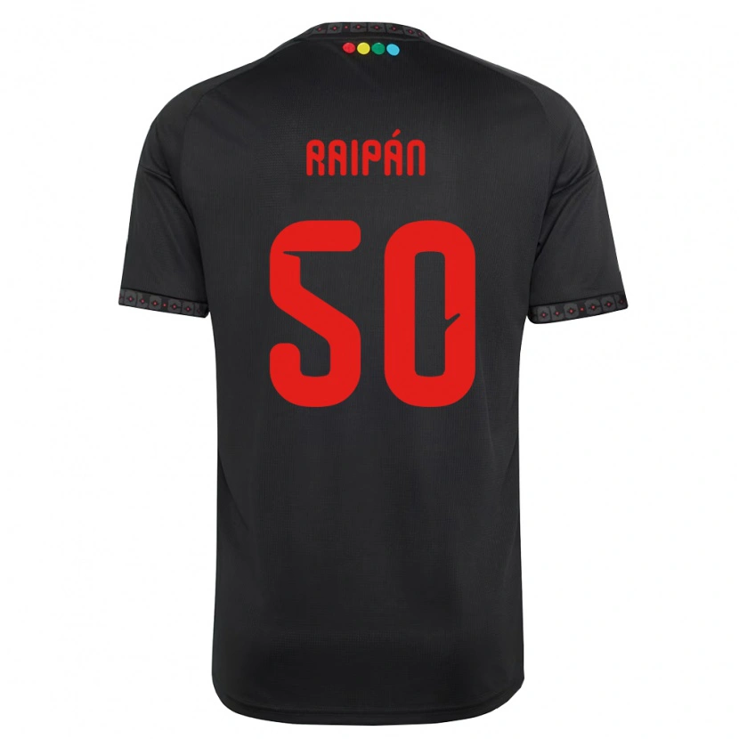 Danxen Heren Felipe Raipán #50 Zwart Rood Uitshirt Uittenue 2026/27 T-Shirt