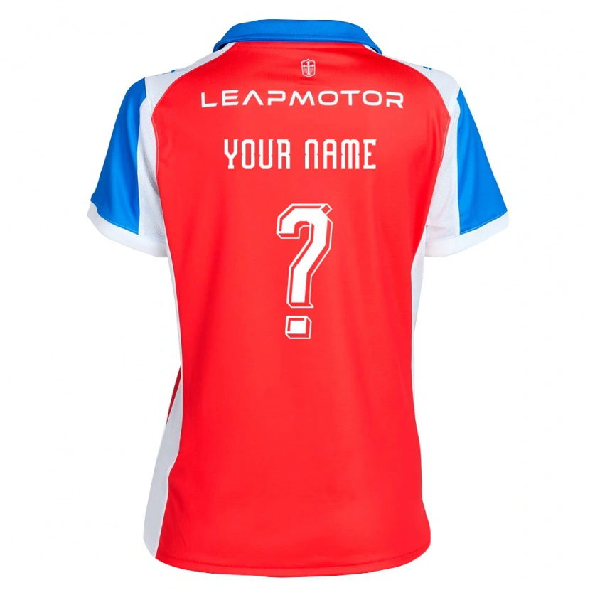 Danxen Heren Uw Naam #0 Rood Blauw Uitshirt Uittenue 2026/27 T-Shirt