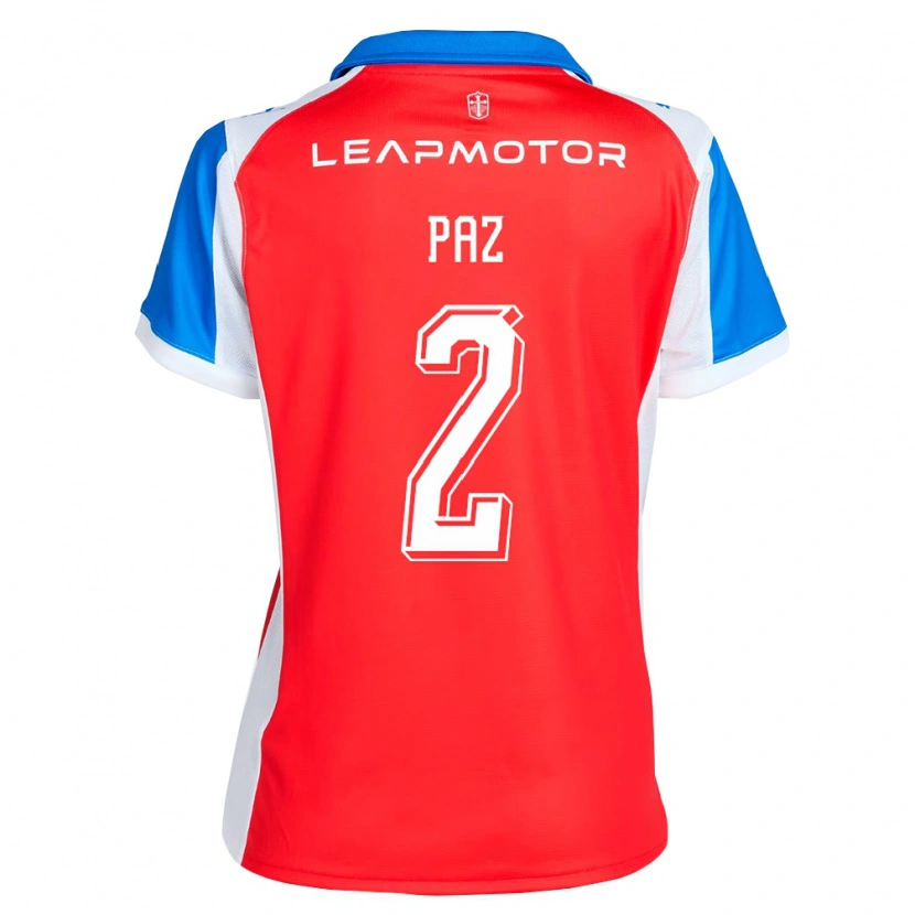 Danxen Heren Nehuen Paz #2 Rood Blauw Uitshirt Uittenue 2026/27 T-Shirt
