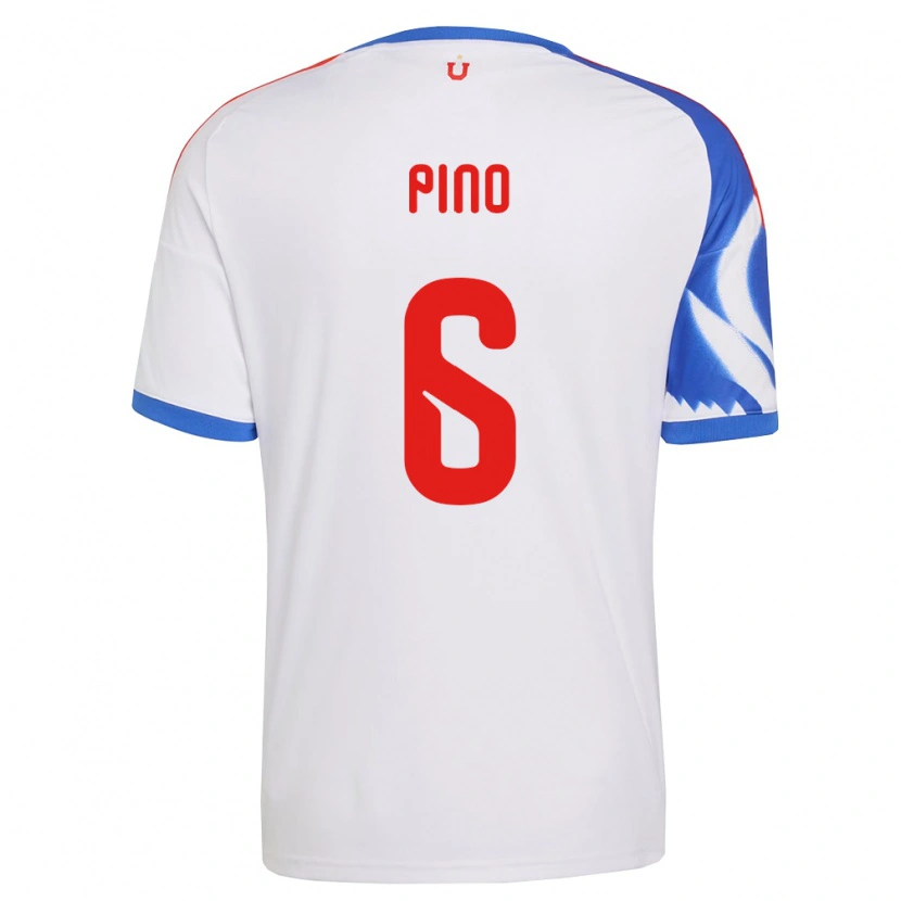 Danxen Heren Gisela Pino #6 Wit Marineblauw Uitshirt Uittenue 2026/27 T-Shirt