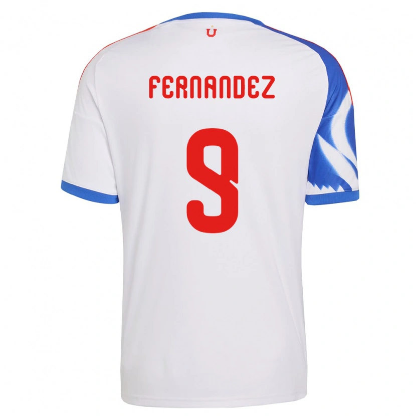 Danxen Heren Leandro Fernández #9 Wit Marineblauw Uitshirt Uittenue 2026/27 T-Shirt