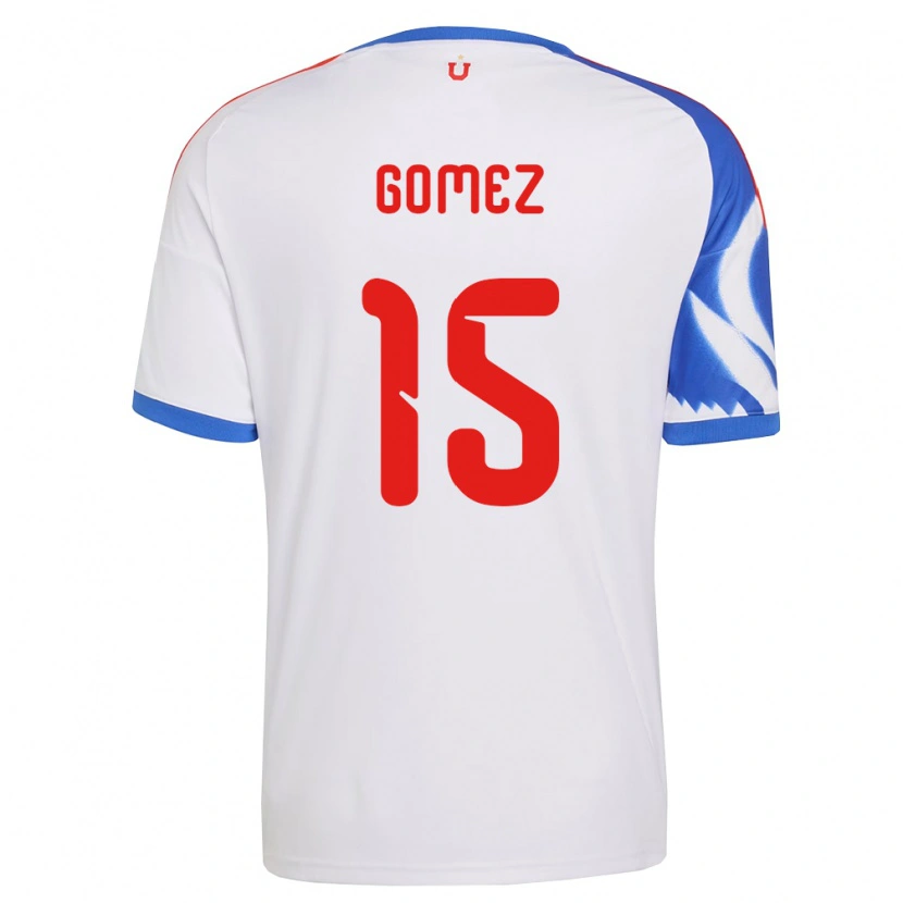 Danxen Heren Juan Pablo Gómez #15 Wit Marineblauw Uitshirt Uittenue 2026/27 T-Shirt