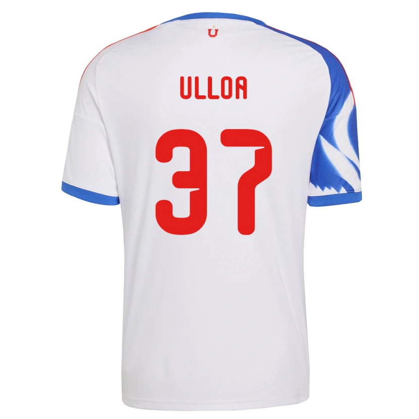 Danxen Heren Cristóbal Ulloa #37 Wit Marineblauw Uitshirt Uittenue 2026/27 T-Shirt