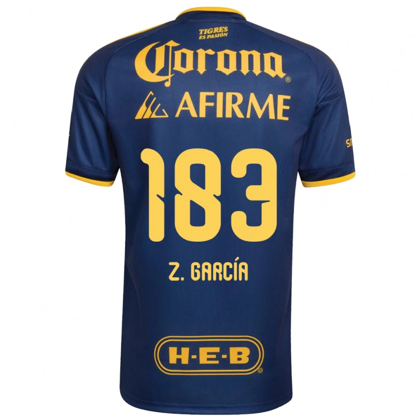 Danxen Heren Zahir García #183 Koninklijk Blauw Geel Uitshirt Uittenue 2026/27 T-Shirt