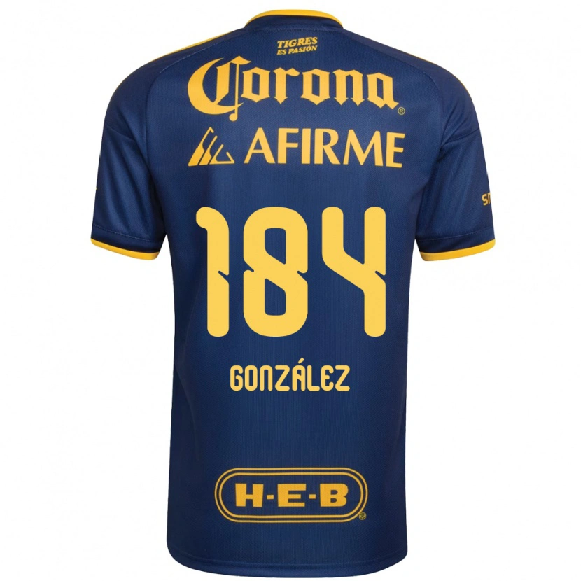 Danxen Heren Erick González #184 Koninklijk Blauw Geel Uitshirt Uittenue 2026/27 T-Shirt