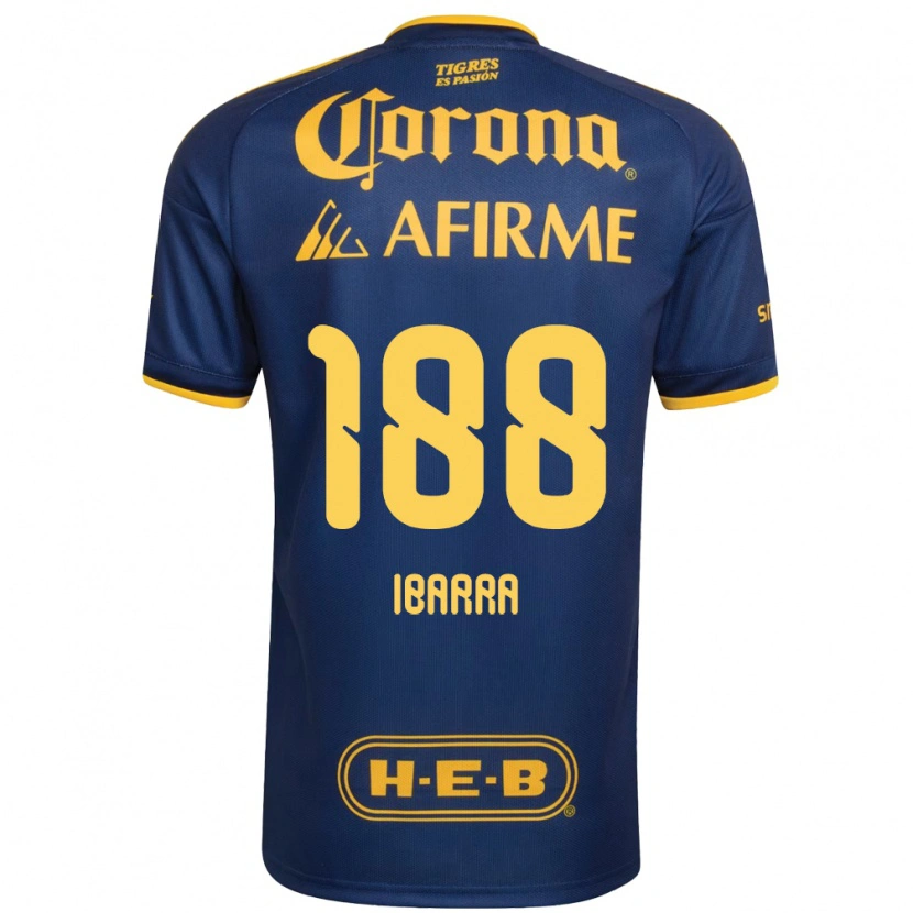 Danxen Heren Juan Ibarra #188 Koninklijk Blauw Geel Uitshirt Uittenue 2026/27 T-Shirt