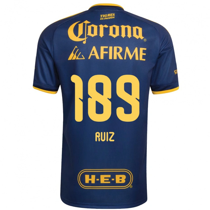 Danxen Heren Óscar Ruiz #189 Koninklijk Blauw Geel Uitshirt Uittenue 2026/27 T-Shirt