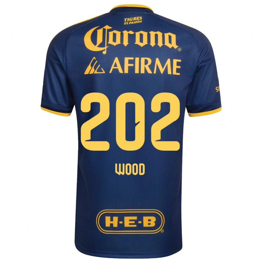 Danxen Heren Yael Wood #202 Koninklijk Blauw Geel Uitshirt Uittenue 2026/27 T-Shirt