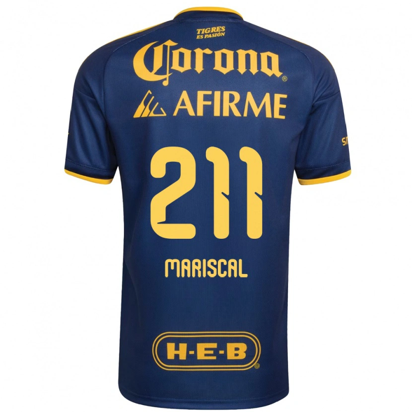 Danxen Heren Kevin Mariscal #211 Koninklijk Blauw Geel Uitshirt Uittenue 2026/27 T-Shirt