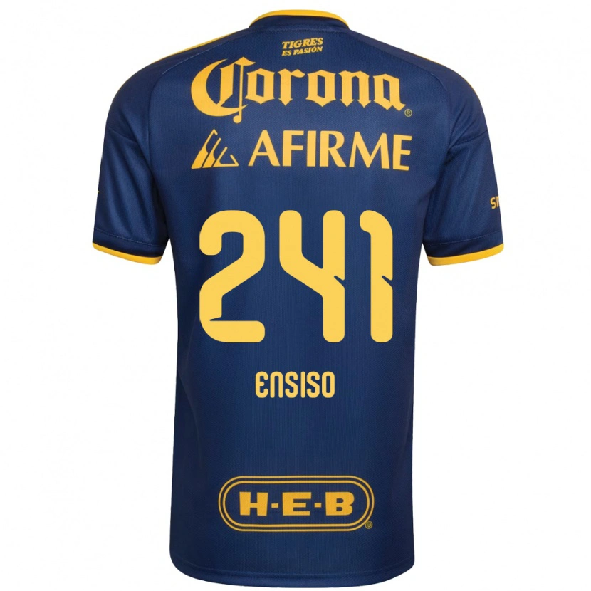 Danxen Heren Eduardo Ensiso #241 Koninklijk Blauw Geel Uitshirt Uittenue 2026/27 T-Shirt