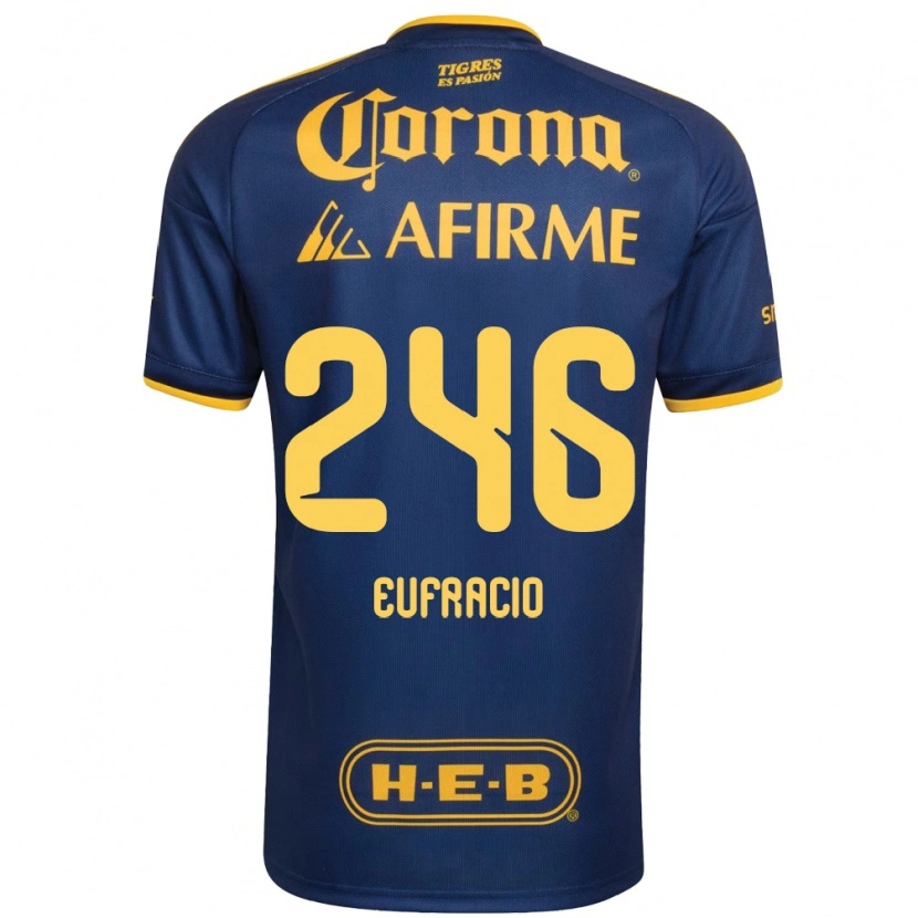 Danxen Heren Enrique Eufracio #246 Koninklijk Blauw Geel Uitshirt Uittenue 2026/27 T-Shirt