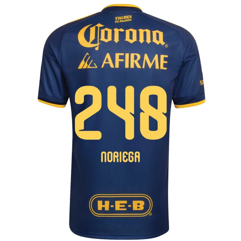 Danxen Heren Jonathan Noriega #248 Koninklijk Blauw Geel Uitshirt Uittenue 2026/27 T-Shirt