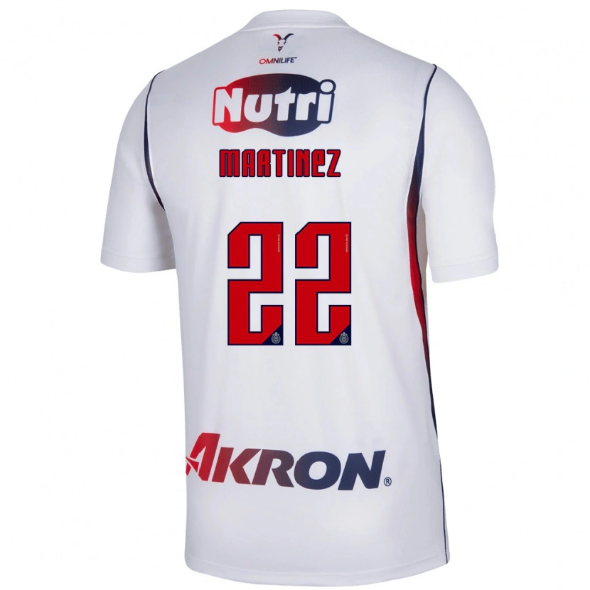 Danxen Heren Karla Martínez #22 Wit Marineblauw Rood Uitshirt Uittenue 2026/27 T-Shirt