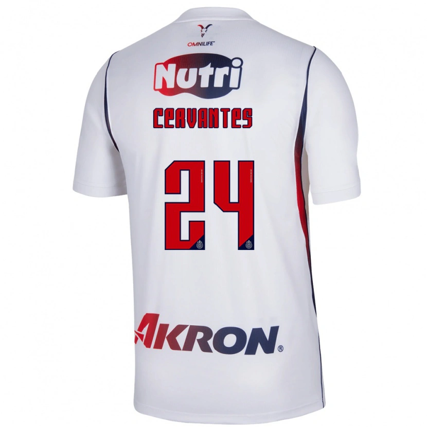 Danxen Heren Alicia Cervantes #24 Wit Marineblauw Rood Uitshirt Uittenue 2026/27 T-Shirt