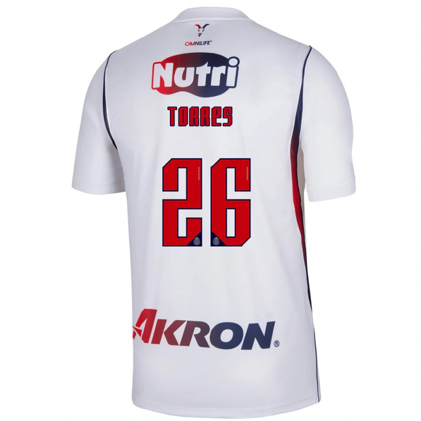 Danxen Heren Araceli Torres #26 Wit Marineblauw Rood Uitshirt Uittenue 2026/27 T-Shirt