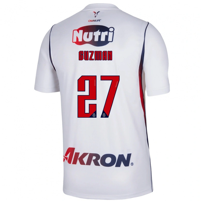 Danxen Heren Kinberly Guzmán #27 Wit Marineblauw Rood Uitshirt Uittenue 2026/27 T-Shirt
