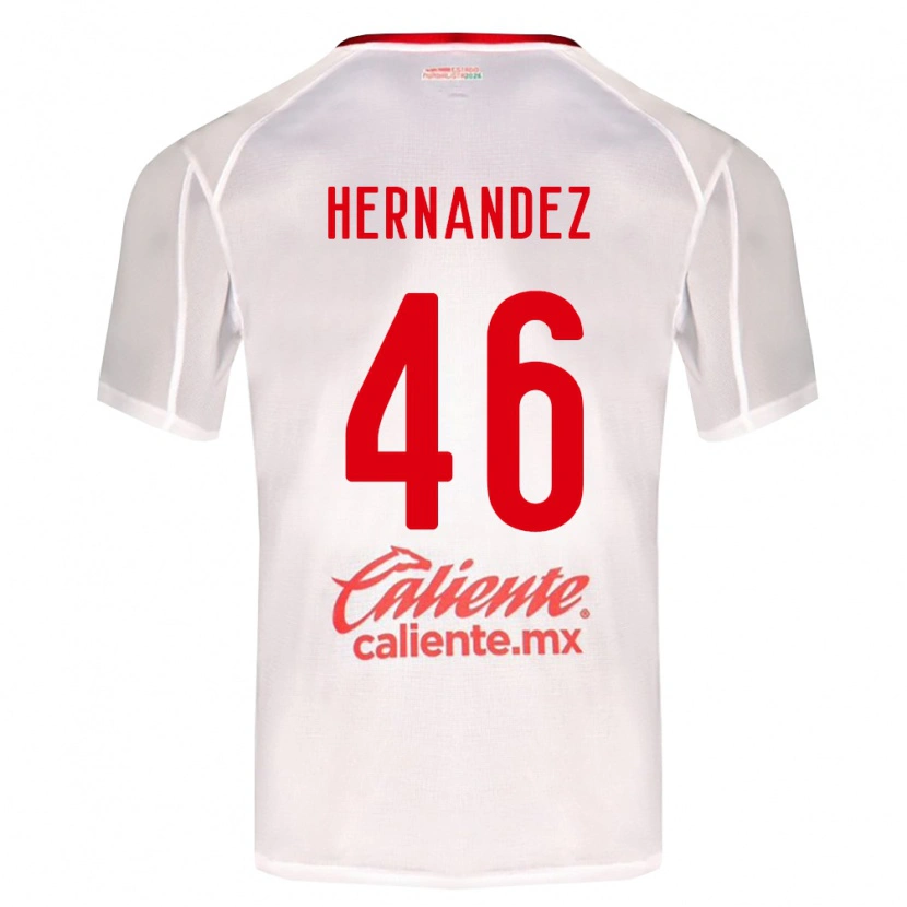 Danxen Heren Carlos Hernández #46 Wit Groen Rood Uitshirt Uittenue 2026/27 T-Shirt