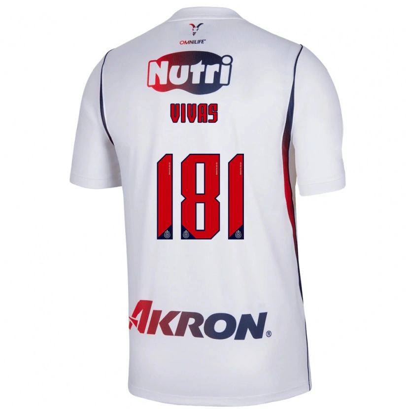 Danxen Heren Ángel Vivas #181 Wit Marineblauw Rood Uitshirt Uittenue 2026/27 T-Shirt