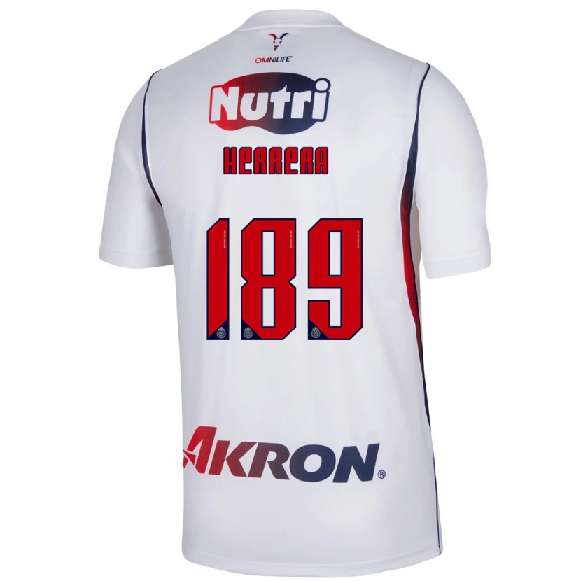 Danxen Heren Antonio Herrera #189 Wit Marineblauw Rood Uitshirt Uittenue 2026/27 T-Shirt