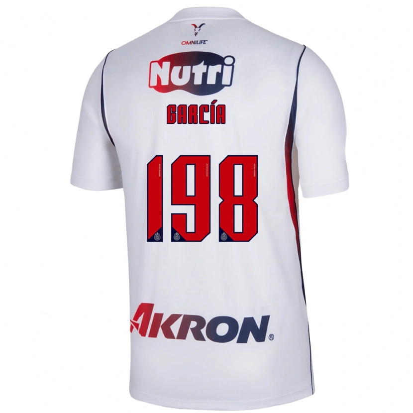 Danxen Heren Gael García #198 Wit Marineblauw Rood Uitshirt Uittenue 2026/27 T-Shirt