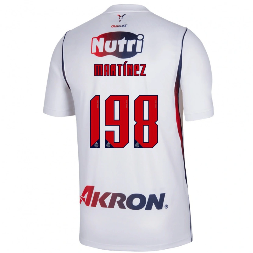 Danxen Heren Andrew Martínez #198 Wit Marineblauw Rood Uitshirt Uittenue 2026/27 T-Shirt