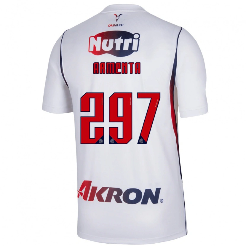 Danxen Heren Deibith Armenta #297 Wit Marineblauw Rood Uitshirt Uittenue 2026/27 T-Shirt