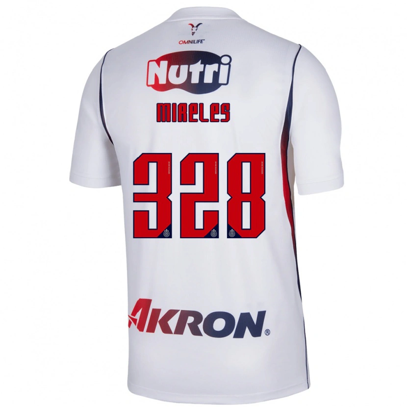 Danxen Heren Ricardo Mireles #328 Wit Marineblauw Rood Uitshirt Uittenue 2026/27 T-Shirt