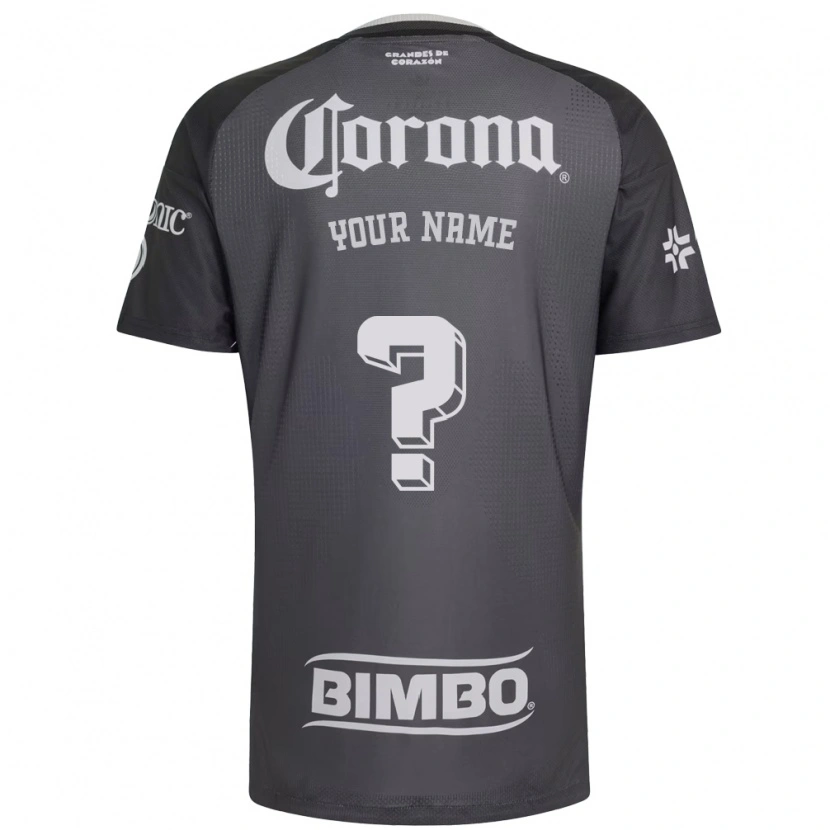 Danxen Heren Uw Naam #0 Grijs Wit Zwart Uitshirt Uittenue 2026/27 T-Shirt