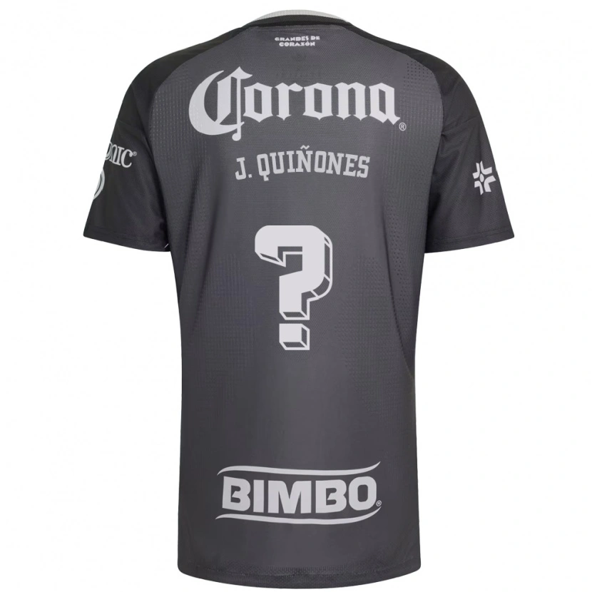Danxen Heren Julián Quiñones #0 Grijs Wit Zwart Uitshirt Uittenue 2026/27 T-Shirt