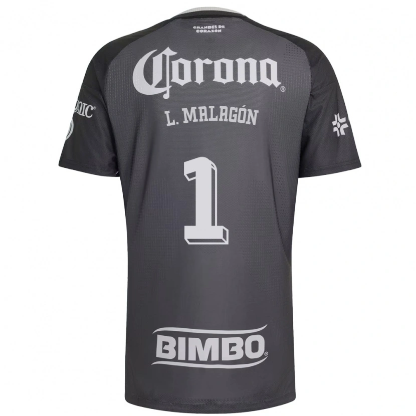 Danxen Heren Luis Malagón #1 Grijs Wit Zwart Uitshirt Uittenue 2026/27 T-Shirt
