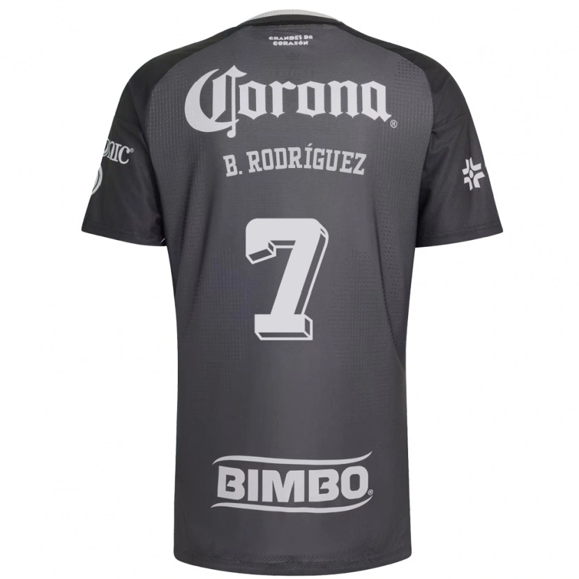 Danxen Heren Brian Rodríguez #7 Grijs Wit Zwart Uitshirt Uittenue 2026/27 T-Shirt