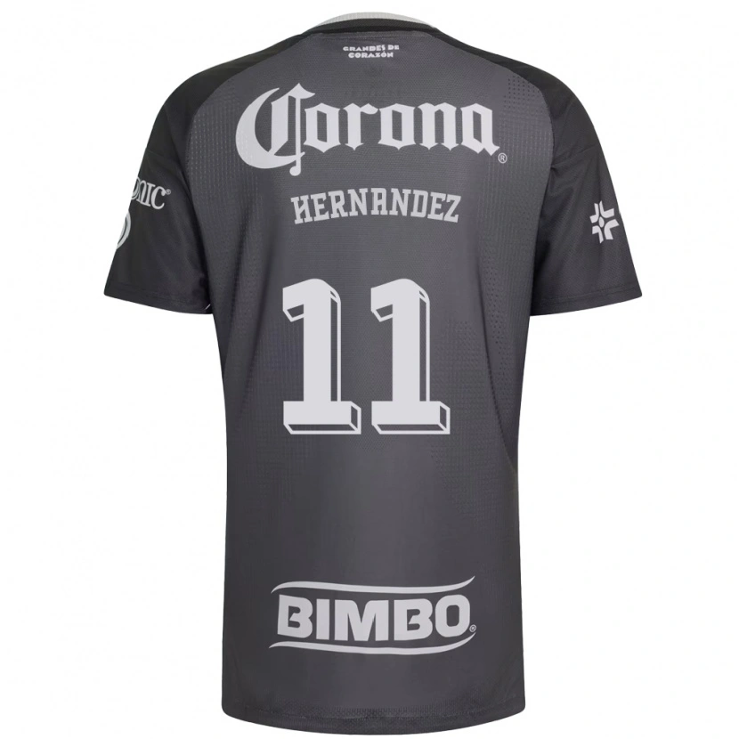 Danxen Heren Montserrat Hernandez #11 Grijs Wit Zwart Uitshirt Uittenue 2026/27 T-Shirt