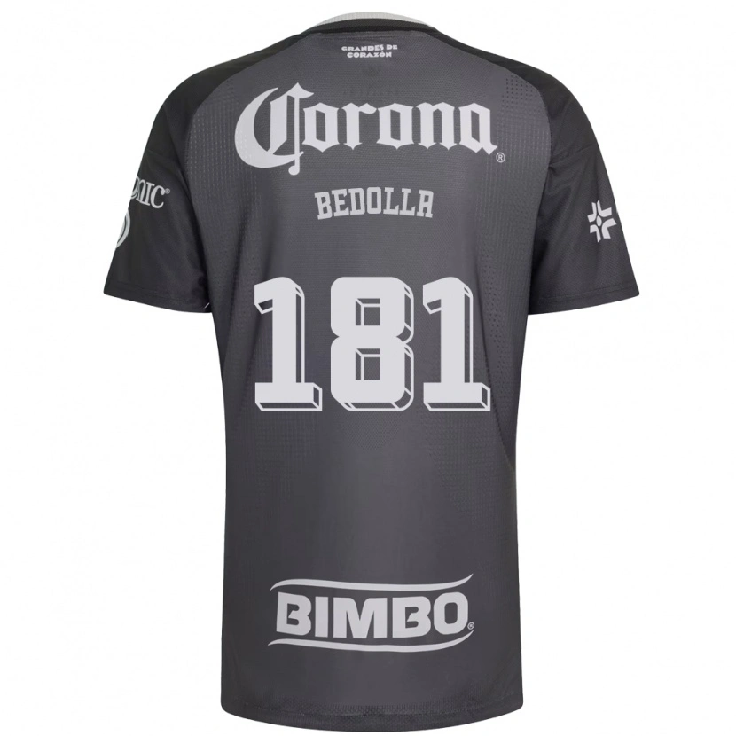 Danxen Heren Paolo Bedolla #181 Grijs Wit Zwart Uitshirt Uittenue 2026/27 T-Shirt