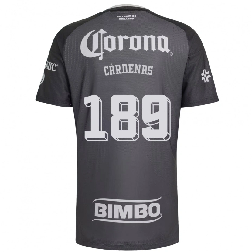 Danxen Heren Alejandro Cárdenas #189 Grijs Wit Zwart Uitshirt Uittenue 2026/27 T-Shirt