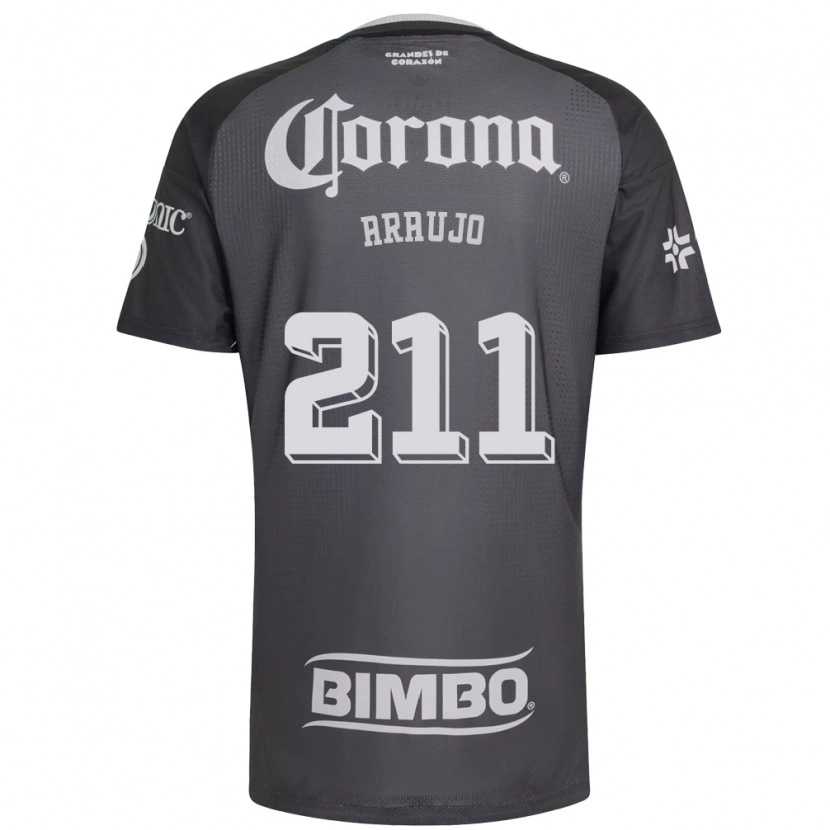 Danxen Heren Andrés Araujo #211 Grijs Wit Zwart Uitshirt Uittenue 2026/27 T-Shirt