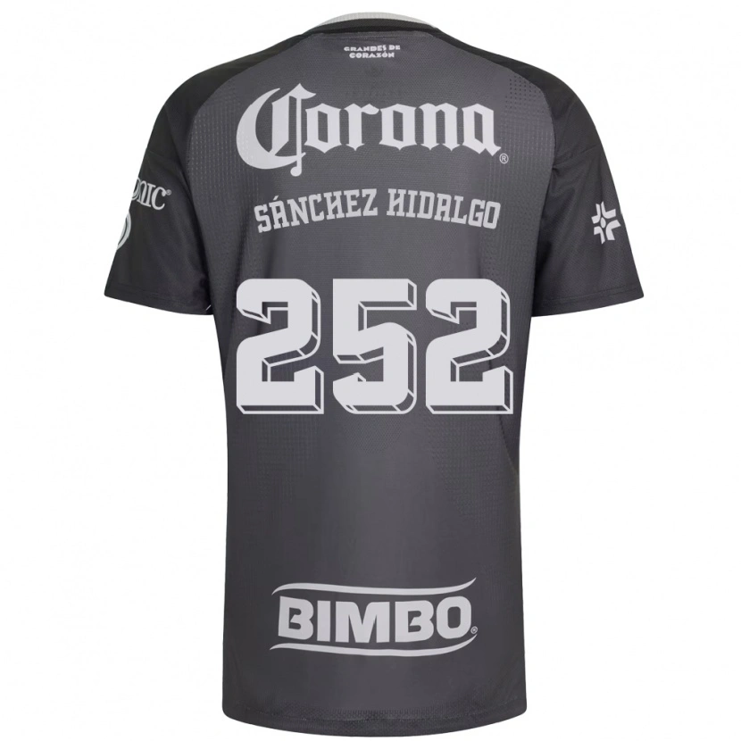 Danxen Heren Horacio Sánchez Hidalgo #252 Grijs Wit Zwart Uitshirt Uittenue 2026/27 T-Shirt