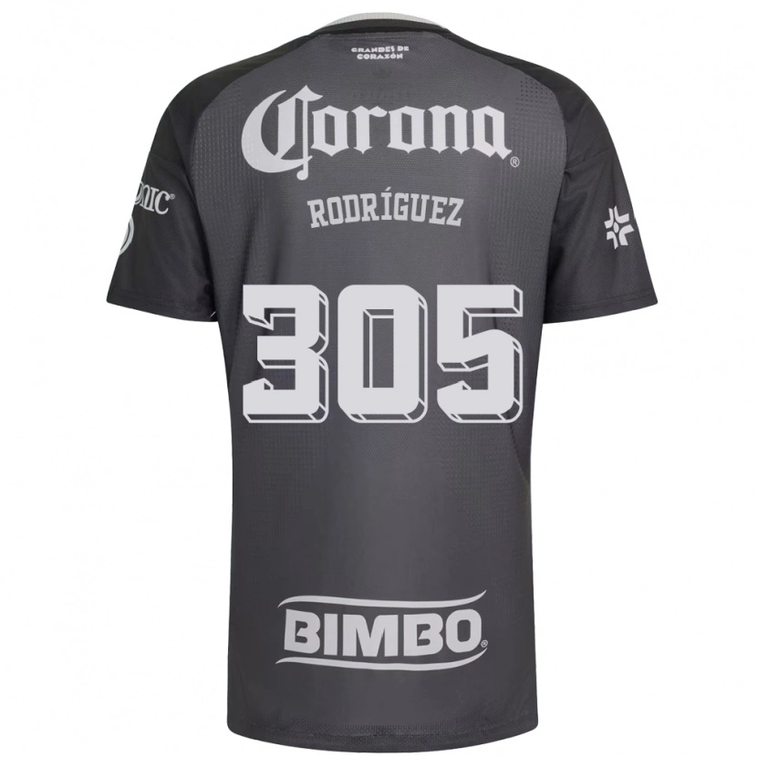 Danxen Heren Bryan Rodríguez #305 Grijs Wit Zwart Uitshirt Uittenue 2026/27 T-Shirt