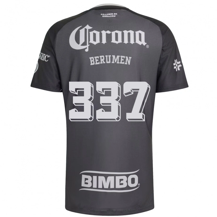 Danxen Heren Gabriel Berumen #337 Grijs Wit Zwart Uitshirt Uittenue 2026/27 T-Shirt
