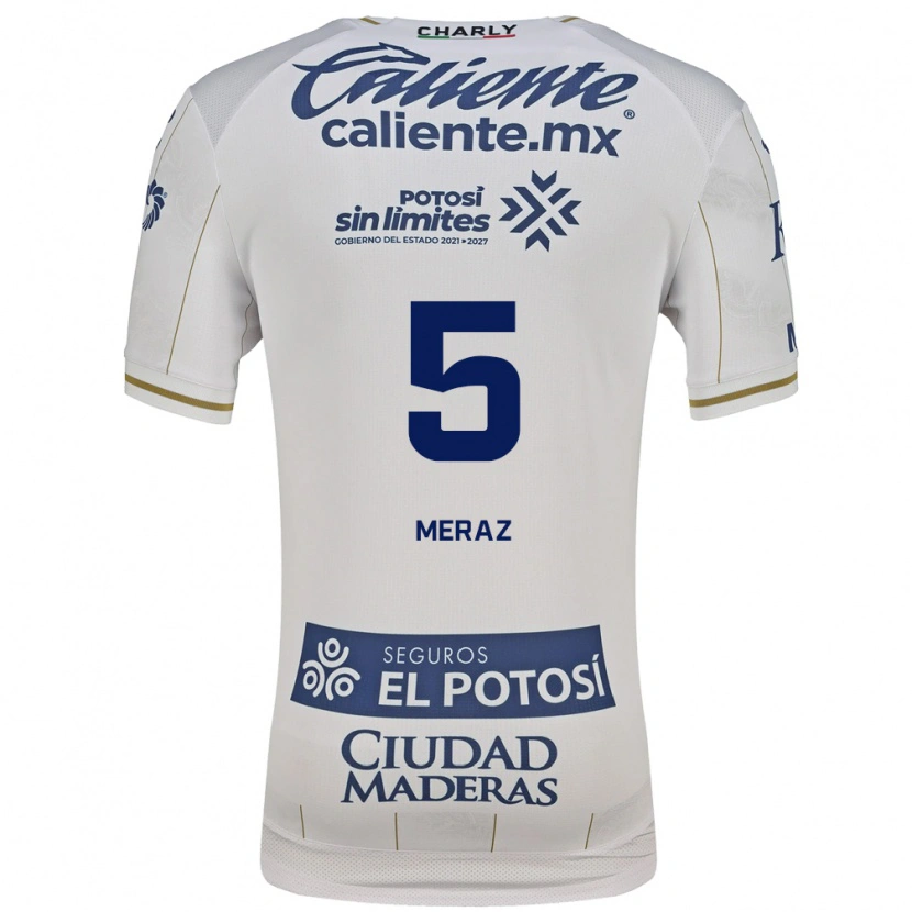 Danxen Heren Roberto Meraz #5 Wit Blauw Uitshirt Uittenue 2026/27 T-Shirt