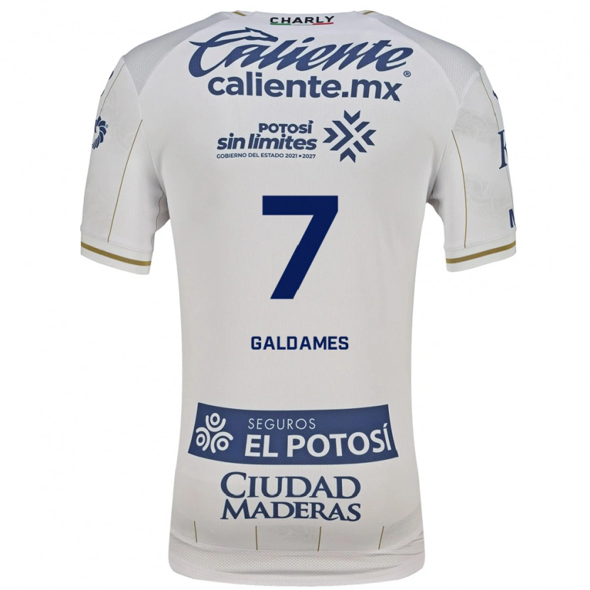 Danxen Heren Benjamín Galdames #7 Wit Blauw Uitshirt Uittenue 2026/27 T-Shirt