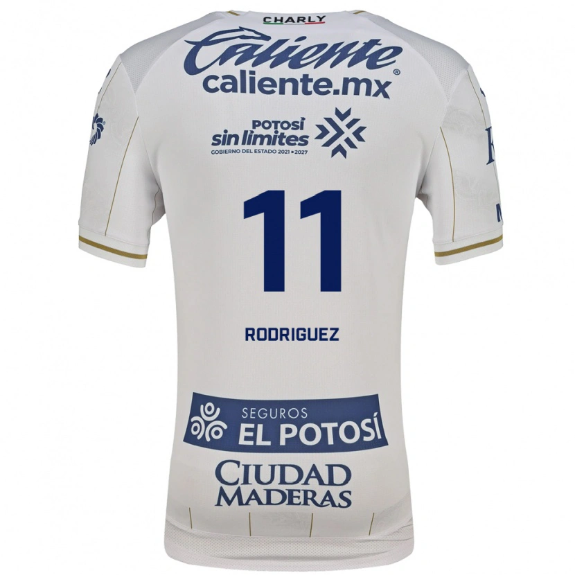 Danxen Heren David Rodríguez #11 Wit Blauw Uitshirt Uittenue 2026/27 T-Shirt