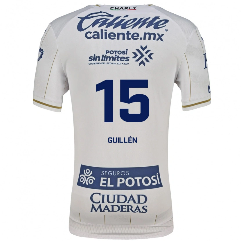 Danxen Heren Daniel Guillen #15 Wit Blauw Uitshirt Uittenue 2026/27 T-Shirt