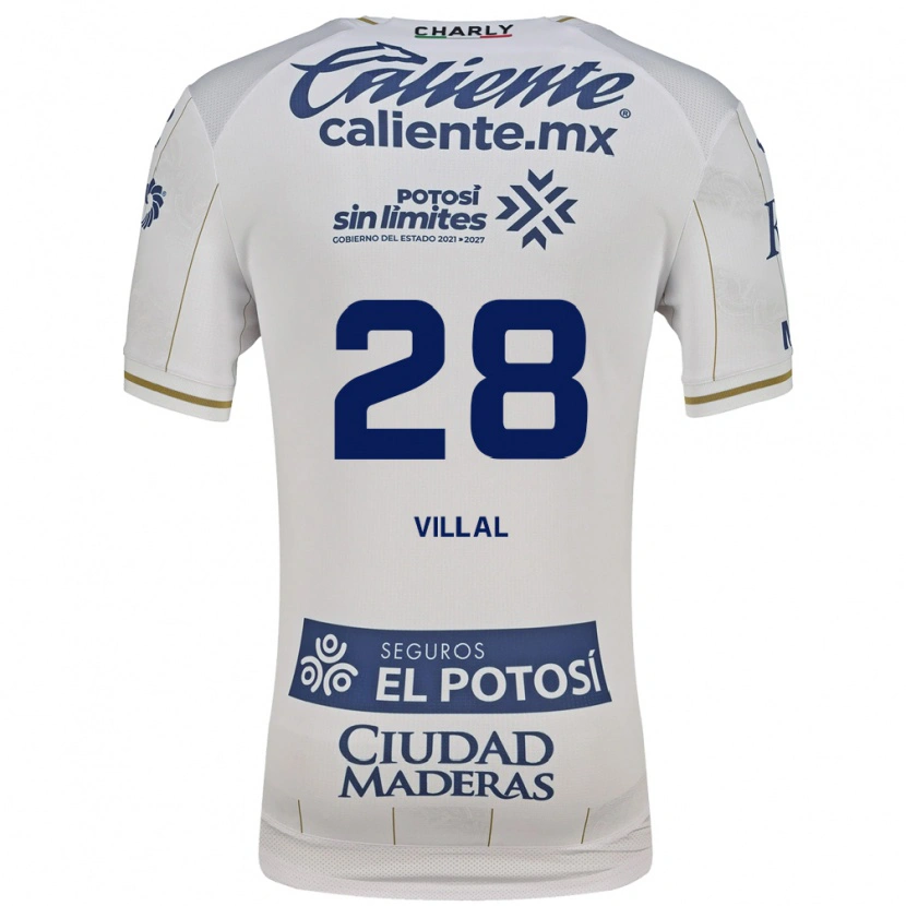Danxen Heren Jonantán Villal #28 Wit Blauw Uitshirt Uittenue 2026/27 T-Shirt