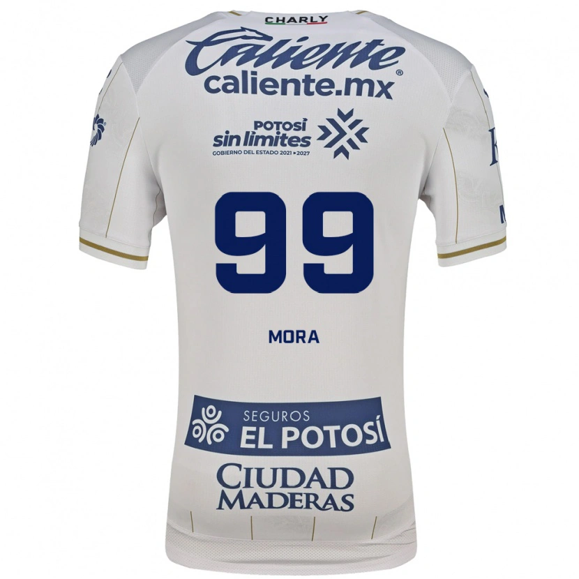 Danxen Heren Felipe Mora #99 Wit Blauw Uitshirt Uittenue 2026/27 T-Shirt