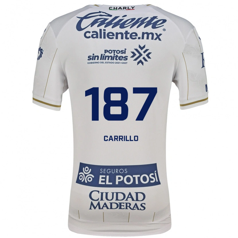 Danxen Heren Fernando Carrillo #187 Wit Blauw Uitshirt Uittenue 2026/27 T-Shirt