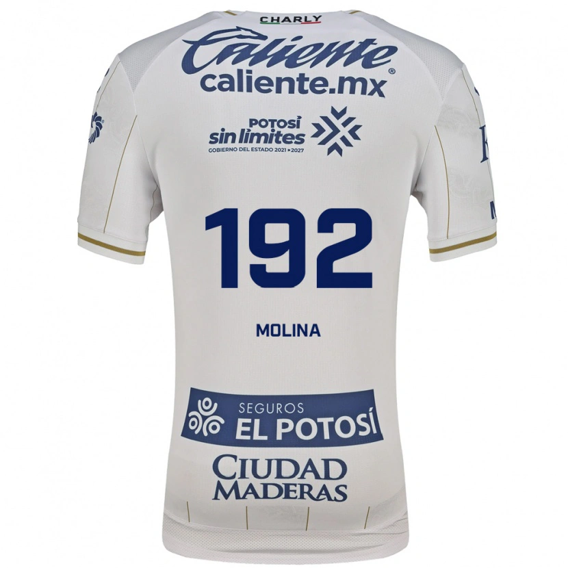 Danxen Heren Yoshimar Molina #192 Wit Blauw Uitshirt Uittenue 2026/27 T-Shirt